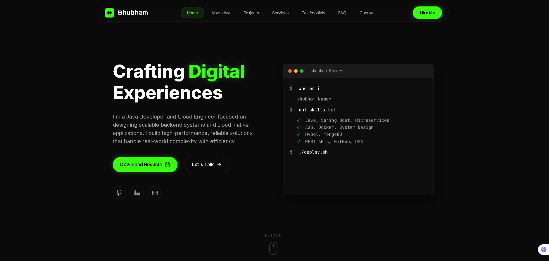 Developer Portfolio: Responsive web design showcase